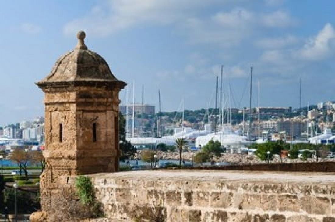 City ramparts Palma de Mallorca Majorca Balearic Islands Spain Canvas Art - Nico Tondini DanitaDelimont (35 x 23)