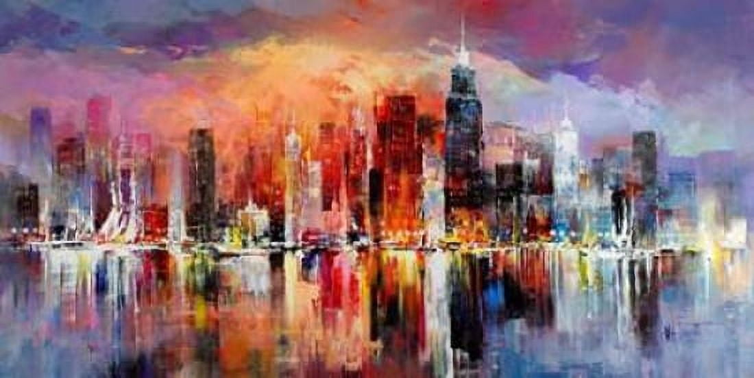 City scape I Canvas Art - Willem Haenraets (10 x 20)