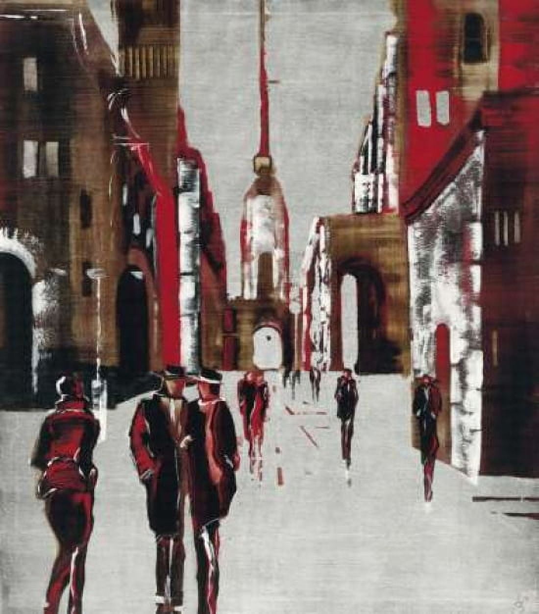 City scene III Canvas Art - Elena Radzetska (24 x 24)