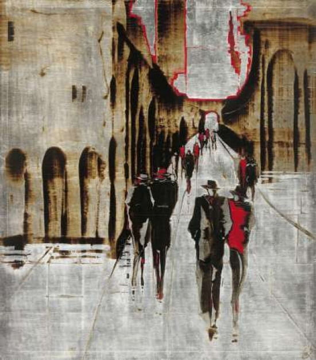 City scene IV Canvas Art - Elena Radzetska (24 x 24)