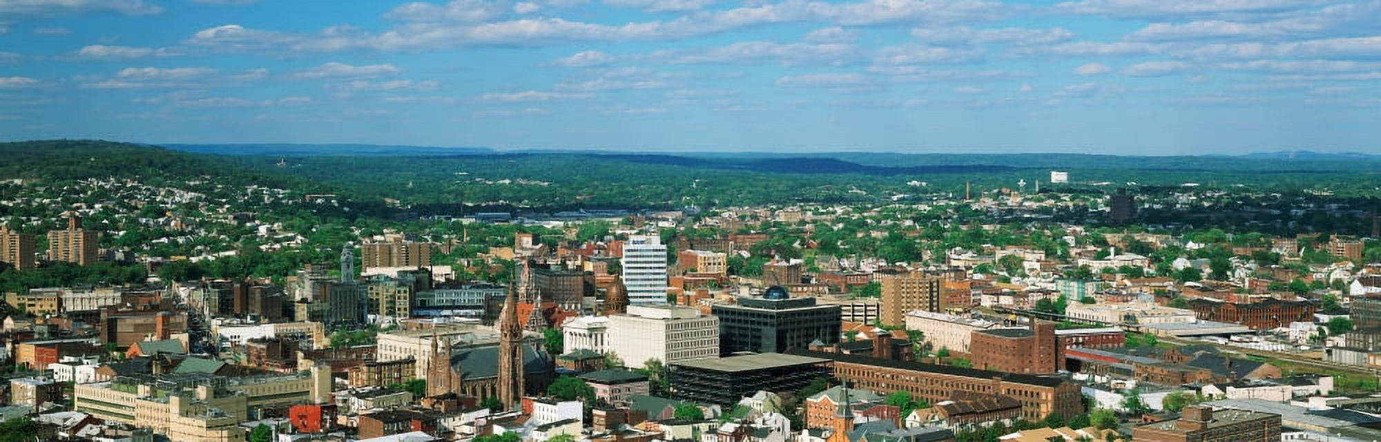 City skyline New Jersey Canvas Art - Panoramic Images (27 x 9)