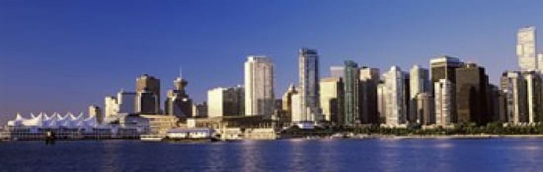 City skyline Vancouver British Columbia Canada 2013 Canvas Art - Panoramic Images (36 x 12)