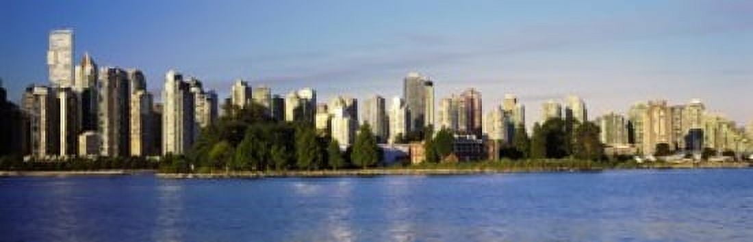 City skyline Vancouver British Columbia Canada 2013 Canvas Art - Panoramic Images (36 x 12)