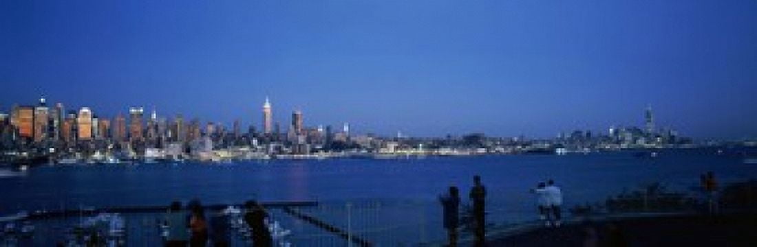 City viewed from Hamilton Park New York City New York State USA Canvas Art - Panoramic Images (18 x 6)