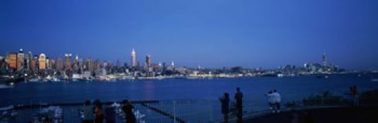 City viewed from Hamilton Park New York City New York State USA Canvas Art - Panoramic Images (36 x 12)