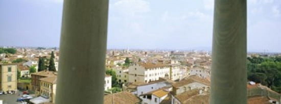 City viewed from the Leaning Tower Of Pisa Piazza Dei Miracoli Pisa Tuscany Italy Canvas Art - Panoramic Images (36 x 13)