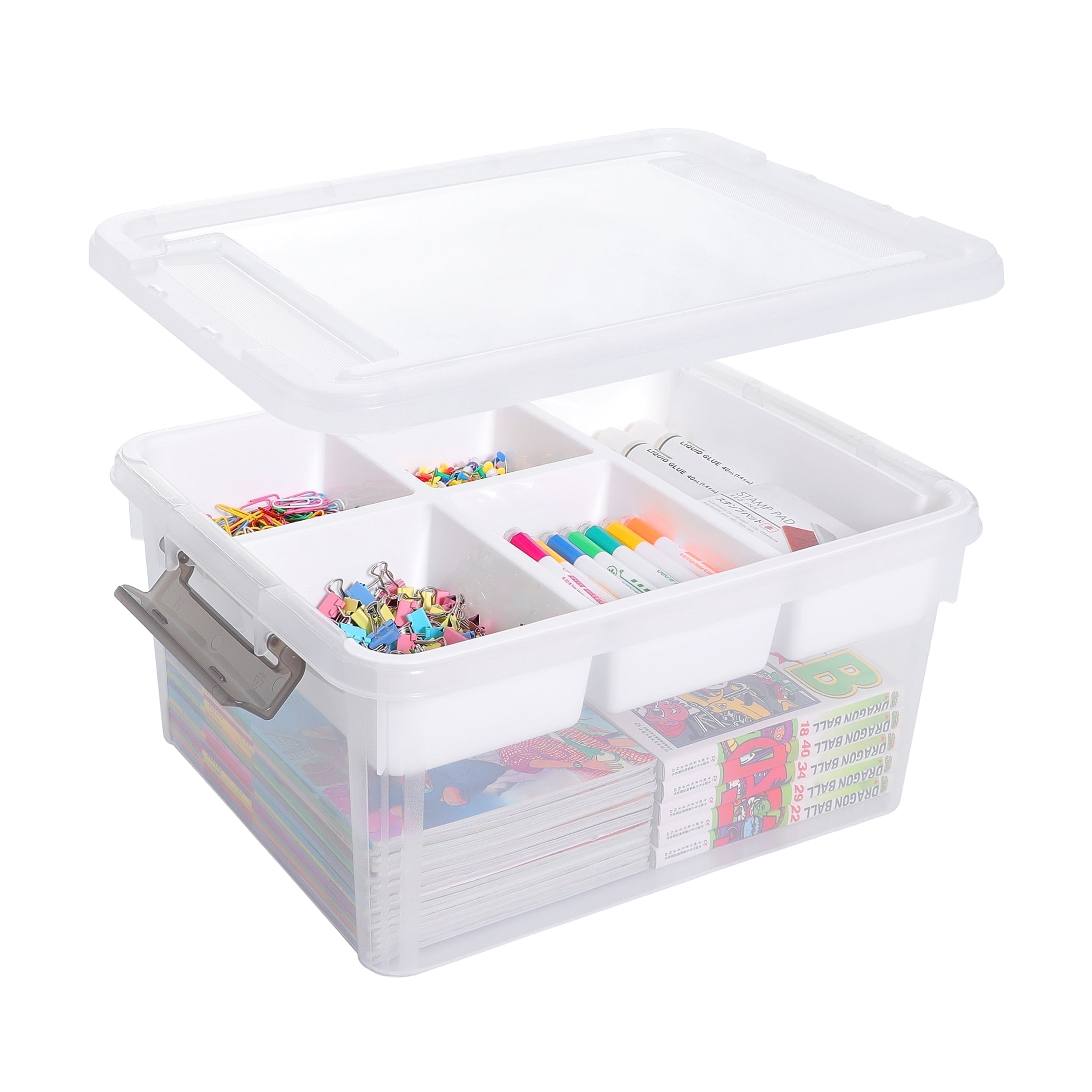 4 Pcs 15 Grid Storage Box Small Plastic Containers Compartment
