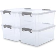 Advantus Rolling Storage Box, Letter/Legal, 15-Gallon Size, Clear ...