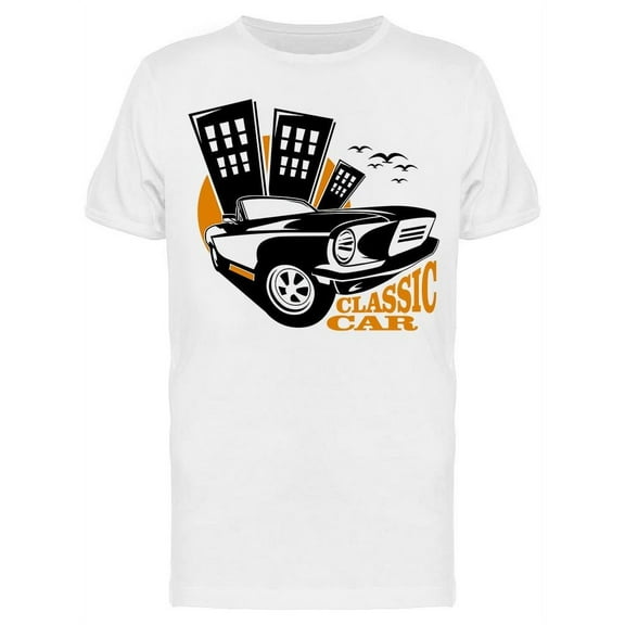 Cityscaoe And A Classic Car T-Shirt Men -Image by Shutterstock, Male x-Large
