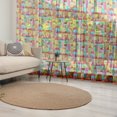 thumbnail image 1 of Cityscape Cartoons Tulle Curtains with Rod Pocket, European Architecture Art Houses with Pillars Fountains Urban View, Sheer Drape for Wedding Party 2 Panels, 7 Sizes, Multicolor, by Ambesonne, 1 of 3