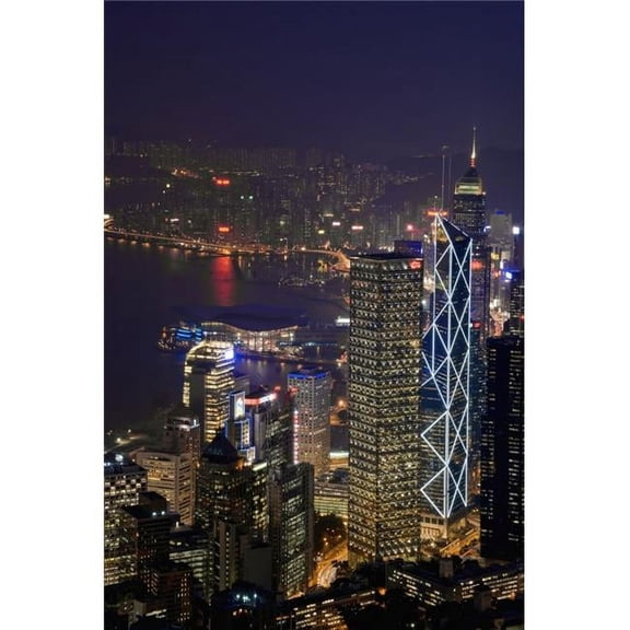 Cityscape & Causeway Bay Poster Print, 12 x 18