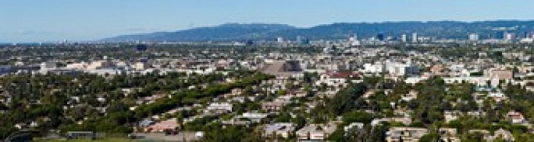 Cityscape Culver City Century City Wilshire Corridor Westwood West Los Angeles California USA Canvas Art - Panoramic Images (21 x 6)