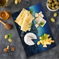 thumbnail image 1 of Cityscape Cutting Board, Skyline at Sunset France European Parisian Landmark Travel Destination Monochrome, Decorative Tempered Glass Cutting and Serving Board, Small Size, Navy Blue, by Ambesonne, 1 of 1