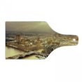 thumbnail image 1 of Cityscape Cutting Board, Westminster Aerial View Thames River and London Urban Scene Panoramic, Decorative Tempered Glass Cutting and Serving Board, Wine Bottle Shape, Multicolor, by Ambesonne, 1 of 1
