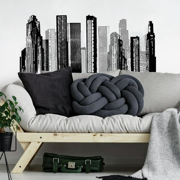 Cityscape Giant Wall Decal