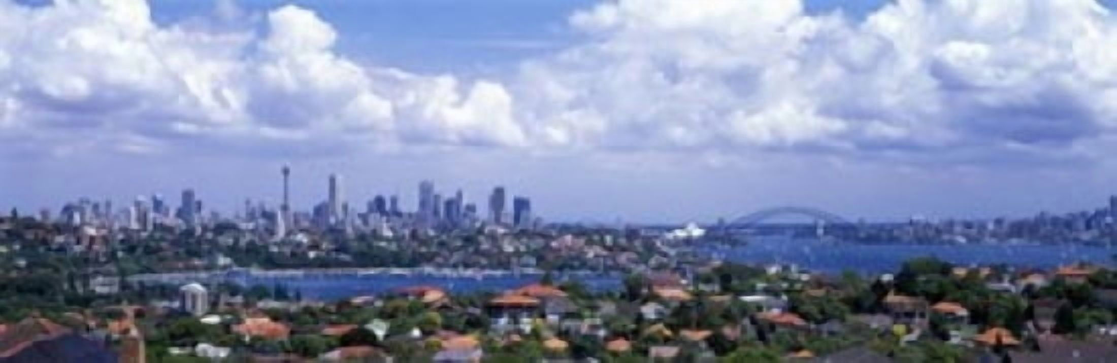 Cityscape Harbor Sydney Australia Canvas Art - Panoramic Images (36 x 12)