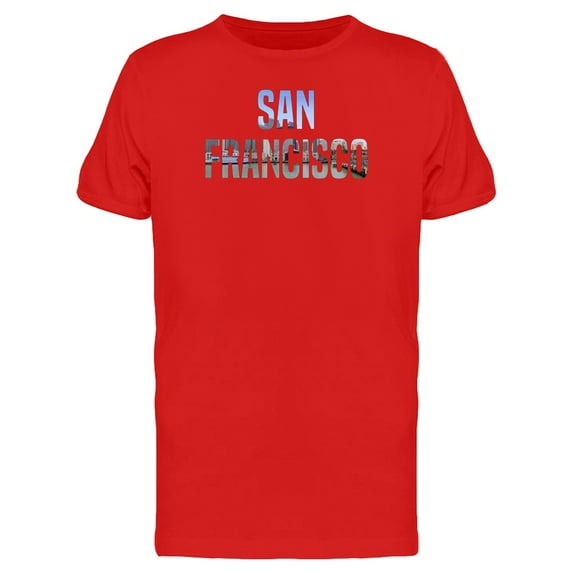 Cityscape In San Francisco Name T-Shirt Men -Image by Shutterstock, Male x-Large