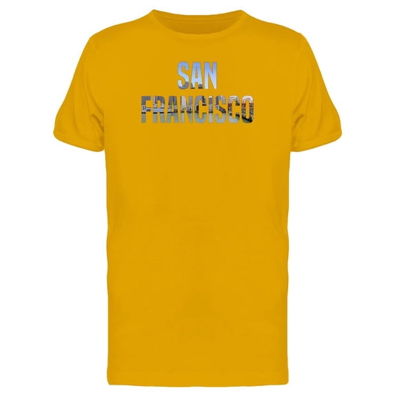 Cityscape In San Francisco Name Tee Men's -Image by Shutterstock