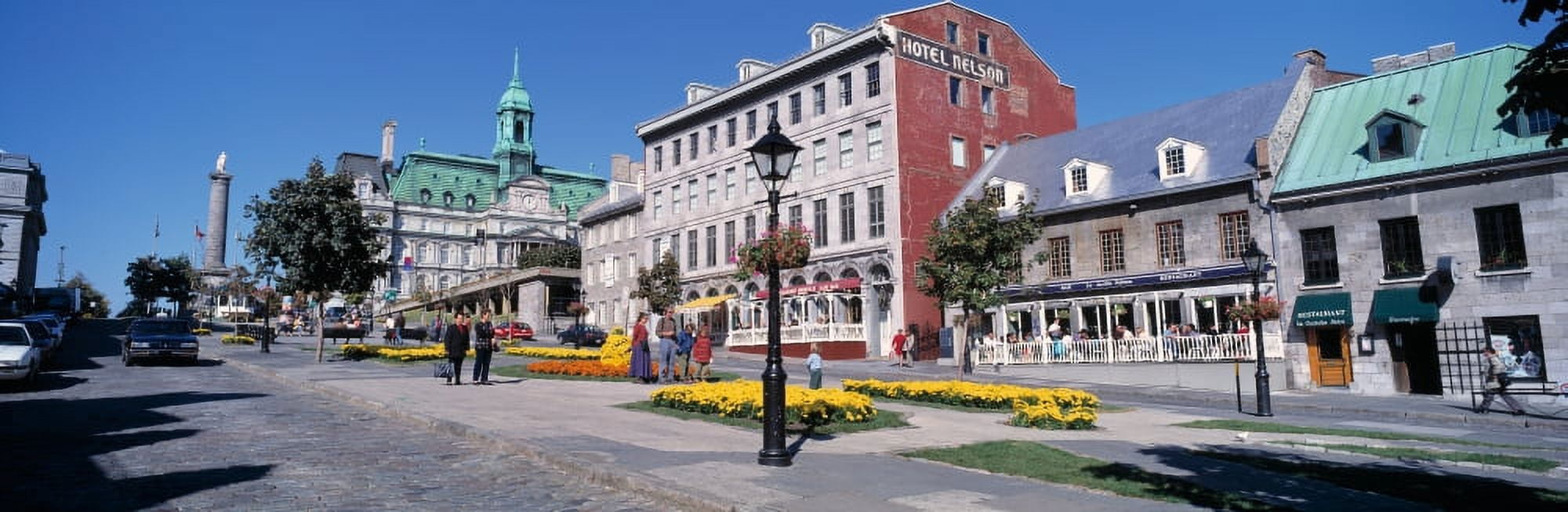 Cityscape Montreal Quebec Canada Canvas Art - Panoramic Images (27 x 9)