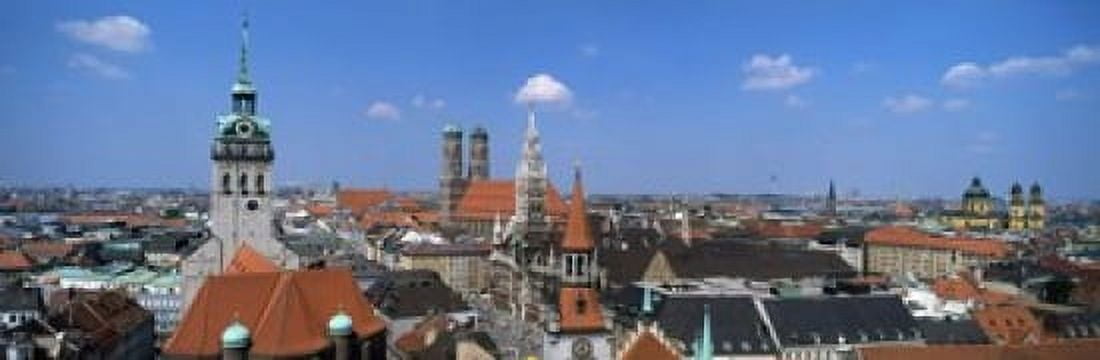 Cityscape Munich Germany Canvas Art - Panoramic Images (18 x 6)