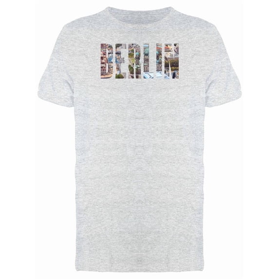 Cityscape On Berlin City Name Tee Men's -Image by Shutterstock