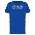 thumbnail image 1 of Cityscape On Chicago City Name Tee Men's -Image by Shutterstock, 1 of 2