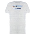 thumbnail image 1 of Cityscape On Hamburg City Name Tee Men's -Image by Shutterstock, 1 of 2