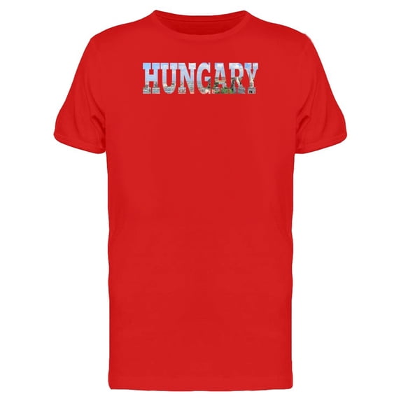 Cityscape On Hungary Name Tee Men's -Image by Shutterstock