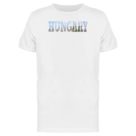 Cityscape On Hungary Name Tee Men's -Image by Shutterstock