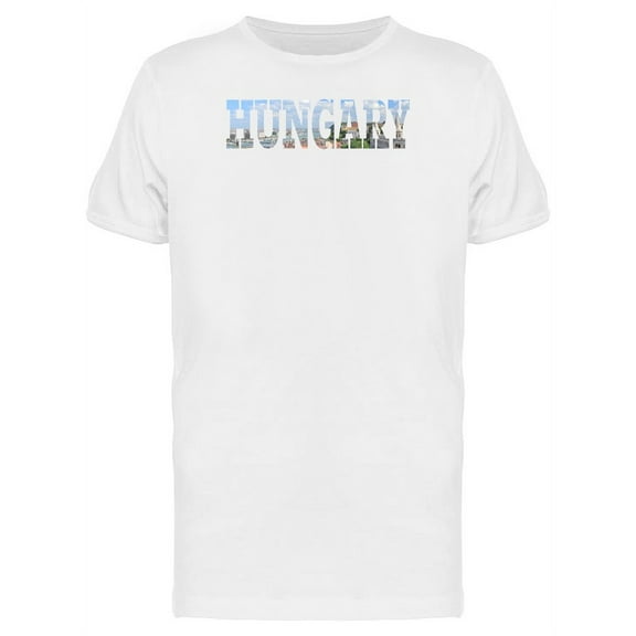 Cityscape On Hungary Name T-Shirt Men -Image by Shutterstock, Male x-Large