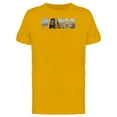 thumbnail image 1 of Cityscape On Paris City Name T-Shirt Men -Image by Shutterstock, Male Small, 1 of 2