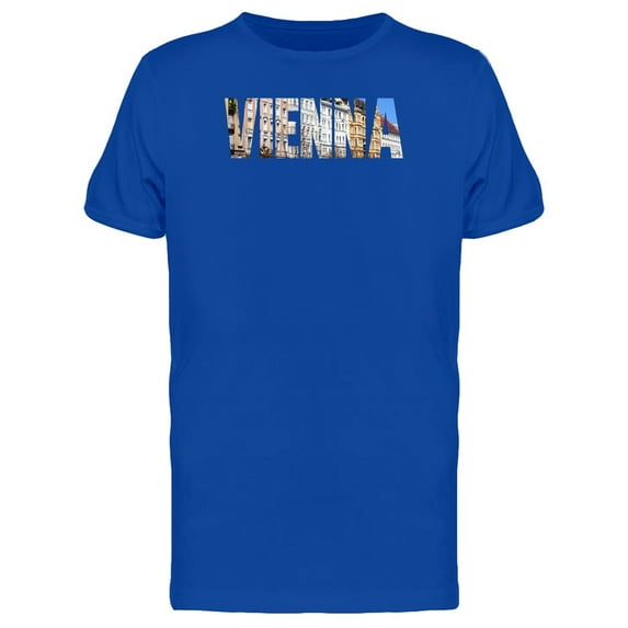 Cityscape On Vienna City Name Tee Men's -Image by Shutterstock