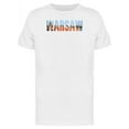 thumbnail image 1 of Cityscape On Warsaw City Name T-Shirt Men -Image by Shutterstock, Male Medium, 1 of 2