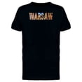thumbnail image 1 of Cityscape On Warsaw Word Tee Men's -Image by Shutterstock, 1 of 2