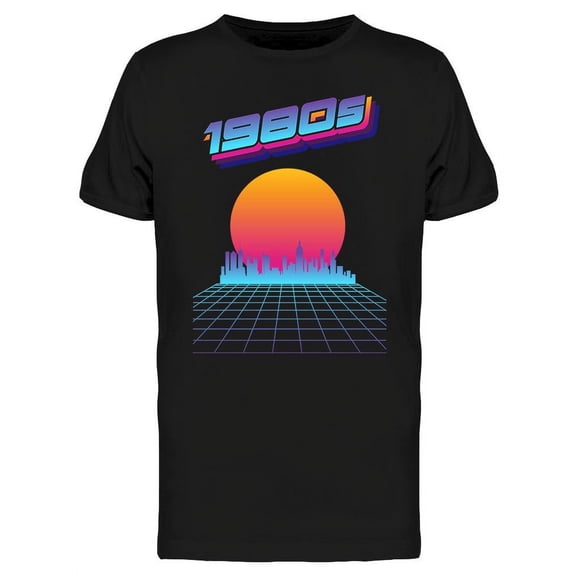 Cityscape Perspective Grid T-Shirt Men -Image by Shutterstock, Male Small