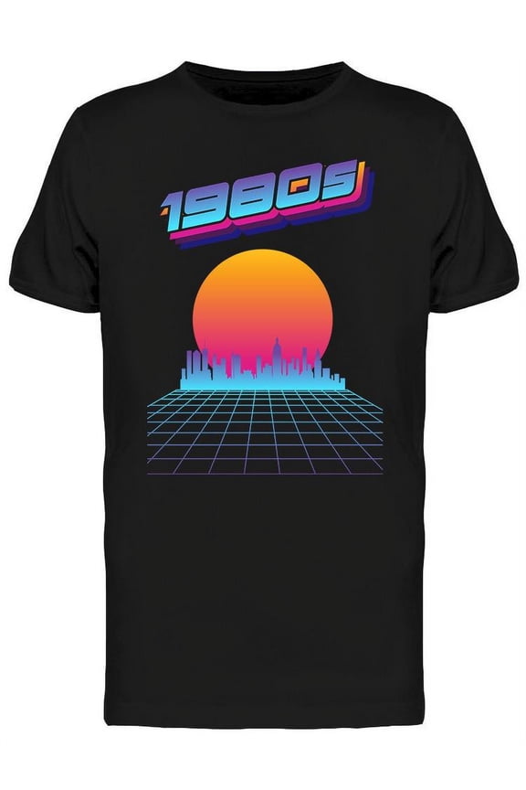 Cityscape Perspective Grid T-Shirt Men -Image by Shutterstock, Male Small