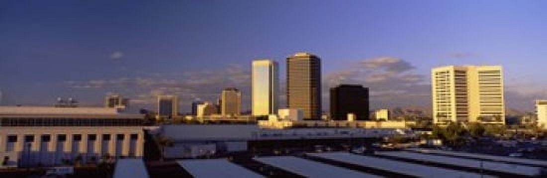 Cityscape Phoenix AZ Canvas Art - Panoramic Images (18 x 6)