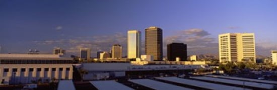 Cityscape Phoenix AZ Canvas Art - Panoramic Images (36 x 12)