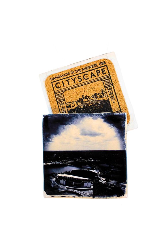 Paul Brown Stadium. - One Coaster 4.25 Inch, Ceramic - Home Of The Bengals Paulbrownstad