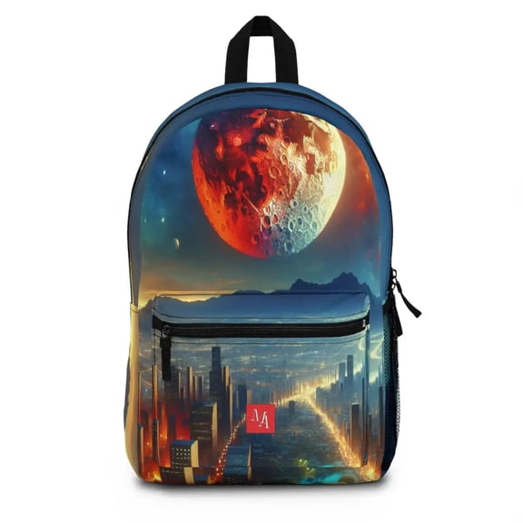 Cityscape Under Celestial Wonder- Backpack