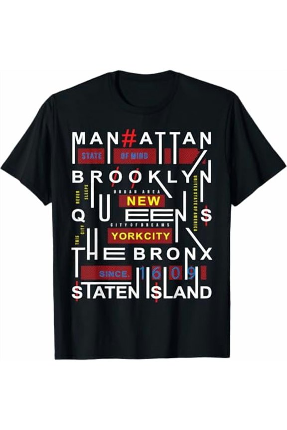 Cityscape Urban Boroughs Landscape Landmark Inspired Travel Graphic Unisex T-Shirt, for men & women, up to size 5XL