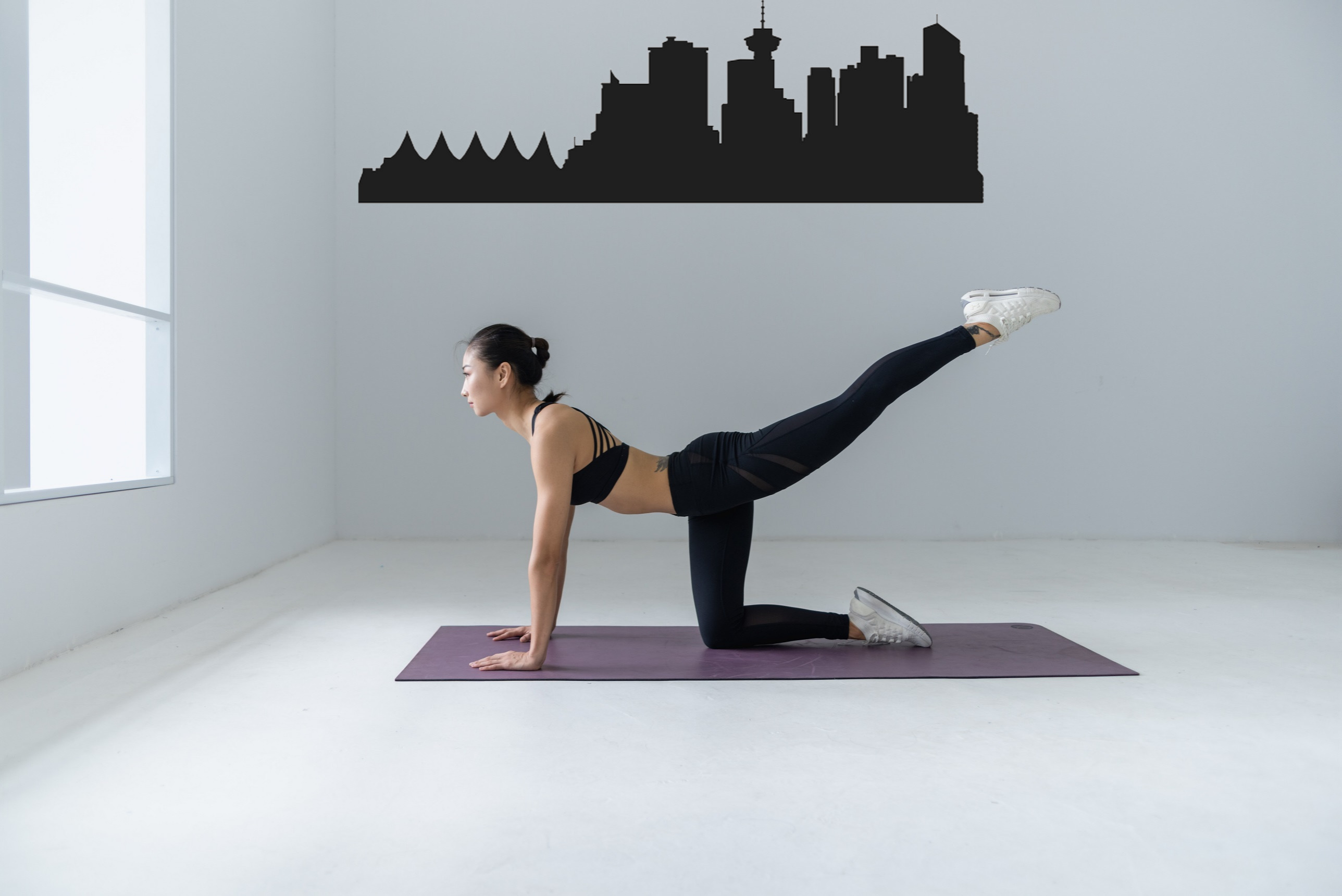 Cityscape Vancouver Canada Vinyl Decal Removable Matte Finish Skyline