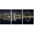 thumbnail image 1 of Cityscape Wall Art Cleveland City Skyline Pictures 3 Piece Canvas Paintings Contemporary Artwork City Night View Panorama Posters and Prints Stretched Framed Ready to Hang, 48" Wx24 H, 1 of 5