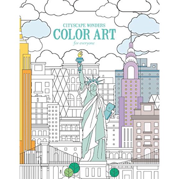 Pre-Owned Cityscape Wonders Color Art for Everyone Paperback