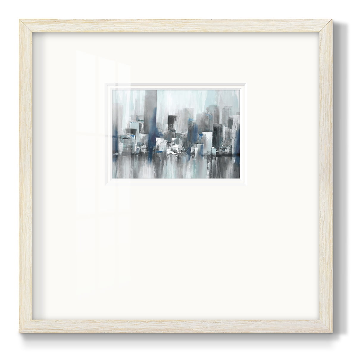 Cityscape in BluesPremium Framed Print