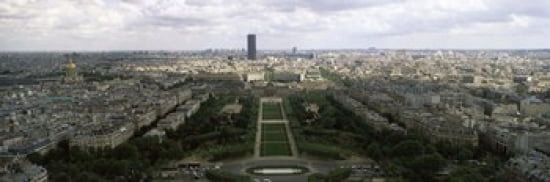 Cityscape viewed from the Eiffel Tower Paris Ile-de-France France Canvas Art - Panoramic Images (18 x 6)