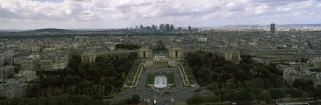 Cityscape viewed from the Eiffel Tower Paris Ile-de-France France Canvas Art - Panoramic Images (18 x 6)