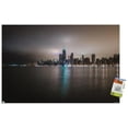 thumbnail image 1 of Cityscapes - Chicago, Illinois Skyline at Night Wall Poster with Pushpins, 22.375" x 34", 1 of 6