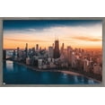 thumbnail image 1 of Cityscapes - Chicago, Illinois Wall Poster, 14.725" x 22.375", Framed, 1 of 3