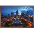 thumbnail image 1 of Cityscapes - Indianapolis, Indiana Wall Poster, 14.725" x 22.375", Framed, 1 of 3